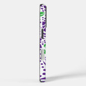 Coques Case-Mate iPhone Feuilles de Doodle et boucles abstraites d'escargo (Verso / Droite)