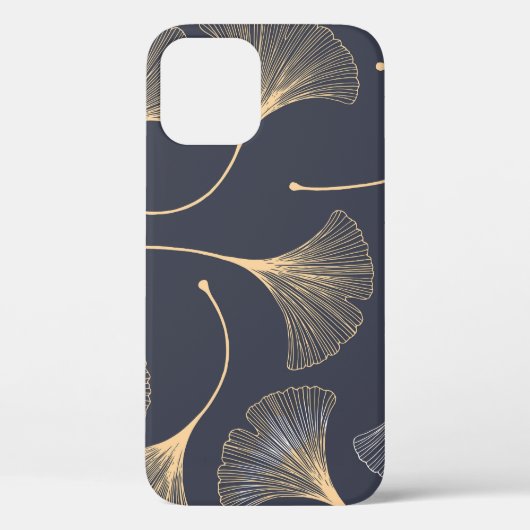 Coques Case-Mate iPhone Feuilles de Ginkgo modèle floral sans joint (Verso)