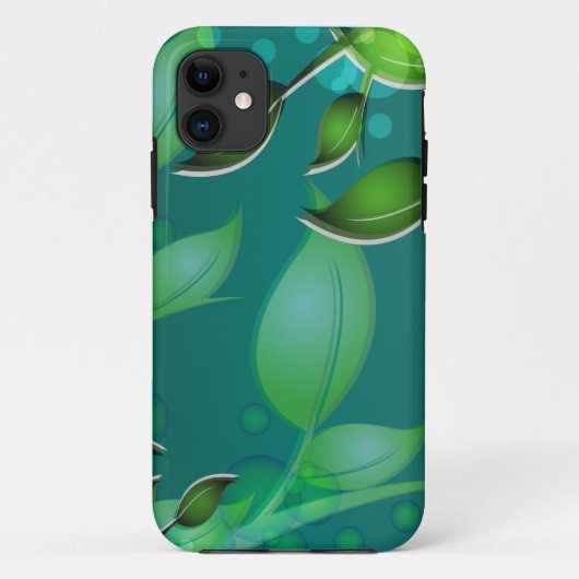 Coques Case-Mate iPhone Feuilles de jardin frais (Dos)