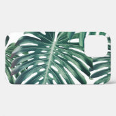 Coques Case-Mate iPhone Feuilles de la jungle tropicale Arrière - plan flo (Verso (horizontal))