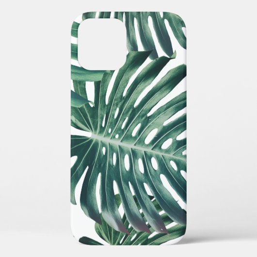 Coques Case-Mate iPhone Feuilles de la jungle tropicale Arrière - plan flo (Verso)