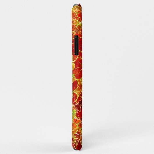 Coques Case-Mate iPhone Feuilles de l'érable de Glittery Fall (Dos/Droite)