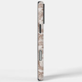 Coques Case-Mate iPhone Feuilles de Mocha Mousse et d'oiseaux tropicaux (Verso / Droite)