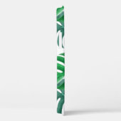 Coques Case-Mate iPhone Feuilles de Monstera Deliciosa Motif Monogrammé (Verso / Droite)