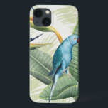 Coques Pour iPhone Feuilles De Palme Avec Oiseau Bleu<br><div class="desc">Feuilles De Palmiers Avec Oiseau Bleu Artiste : Grace Popp</div>