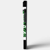 Coques Case-Mate iPhone Feuilles de palme tropicales personnalisées Blancs (Verso / Gauche)