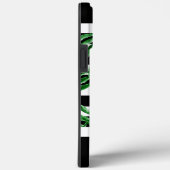 Coques Case-Mate iPhone Feuilles de palme tropicales personnalisées Blancs (Verso / Droite)