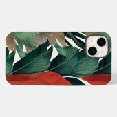 Coques Case-Mate iPhone Feuilles de palmier aux tons feutrés (Verso (horizontal))