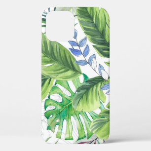 Case-Mate iPhone Case Feuilles de palmier d'aquarelle, arrière - plan ex