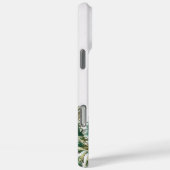 Coques Case-Mate iPhone Feuilles de palmier tropicales monogrammées Plage  (Verso / Droite)