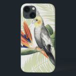 iPhone 13 Case Feuilles de palmiers à oiseaux noirs<br><div class="desc">Feuilles De Palmiers Avec Oiseau Noir Artiste : Grace Popp | ID d'image : 157016GG</div>