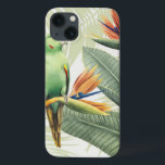 Case-Mate iPhone Case Feuilles De Palmiers Avec Oiseau Vert<br><div class="desc">Feuilles De Palmiers Avec Oiseau Vert Artiste : Grace Popp | ID d'image : 157018GG</div>