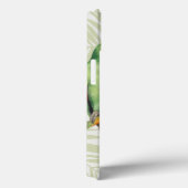 Coques Case-Mate iPhone Feuilles De Palmiers Avec Oiseau Vert (Verso / Droite)