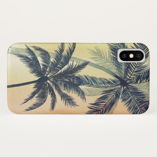 Coques Case-Mate iPhone Feuilles de palmiers tropicaux (Dos (Horizontal))