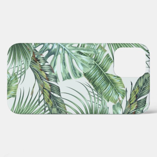 Coques Case-Mate iPhone Feuilles de palmiers tropicaux, monstère, feuille  (Verso (horizontal))