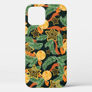 Case-Mate iPhone Case Feuilles de pin, étoiles : motif festif