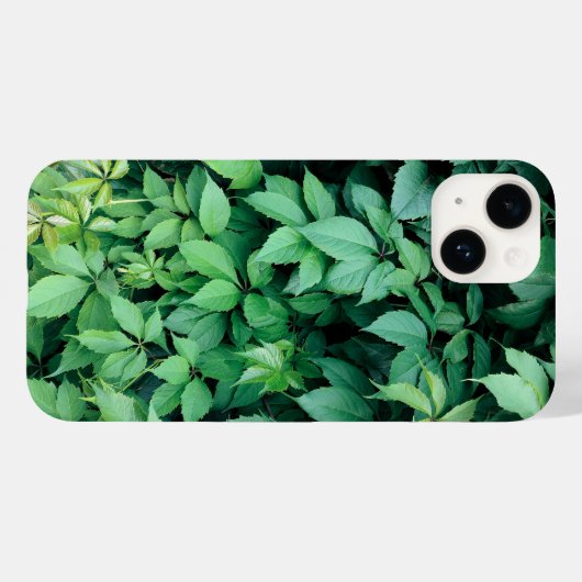 Coques Case-Mate iPhone Feuilles de raisins verts (Verso (horizontal))