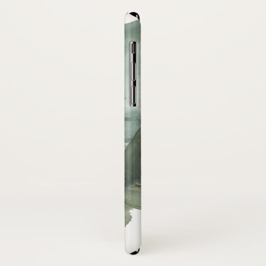 Coques Case-Mate iPhone Feuilles d'eau - Aquarelle (Dos/Gauche)