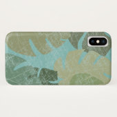 Coques Case-Mate iPhone Feuilles dénaturés tropicaux (Dos (Horizontal))