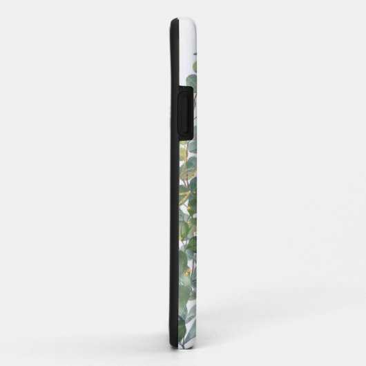 Coques Case-Mate iPhone Feuilles D'Eucalyptus Botanique Or Et Vert (Dos/Droite)
