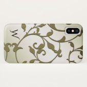 Coques Case-Mate iPhone Feuilles d'olive défilantes Personnalisé (Dos (Horizontal))