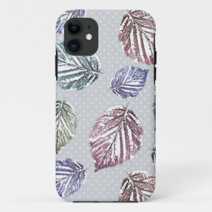 Case-Mate iPhone Case Feuilles d'open work sur un arrière - plan gris cl