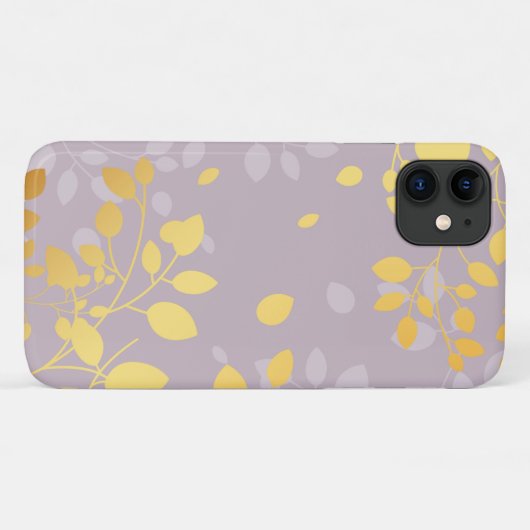 Coques Case-Mate iPhone Feuilles d'or 9 (Dos (Horizontal))