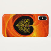 Coques Case-Mate iPhone FEUILLES D'OR, jaune orange noir (Dos (Horizontal))