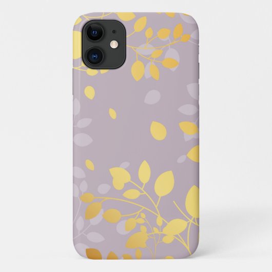 Coques Case-Mate iPhone Feuilles Dorées 9 (Dos)