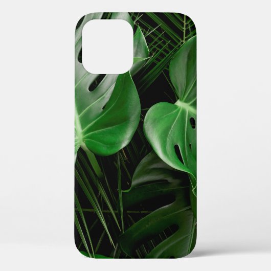 Coques Case-Mate iPhone Feuilles et feuilles de palmiers verts (Verso)