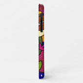Coques Case-Mate iPhone Feuilles et fleurs tropicales abstraites (Dos/Gauche)