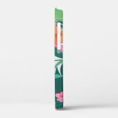 Coques Case-Mate iPhone Feuilles et Fleurs Tropicales Pastel (Verso / Gauche)