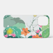Coques Case-Mate iPhone Feuilles et Fleurs Tropicales Pastel (Verso (horizontal))