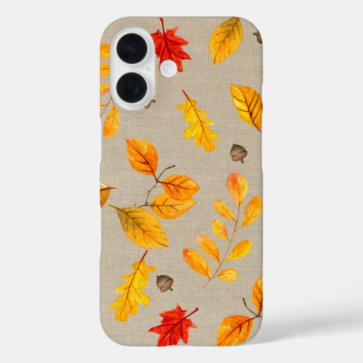 Coques Case-Mate iPhone feuilles et glands (Verso)