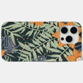 Coques Case-Mate iPhone Feuilles floraux tropicaux personnalisés (Verso (horizontal))