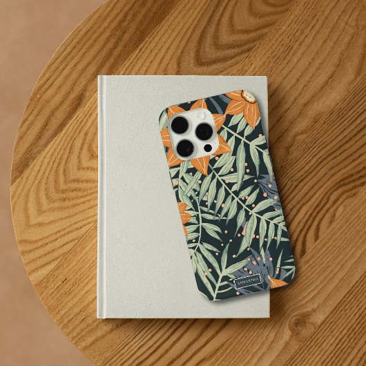 Coques Case-Mate iPhone Feuilles floraux tropicaux personnalisés