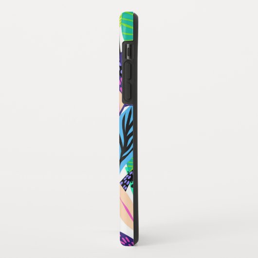 Coques Case-Mate iPhone Feuilles géométriques (Dos/Gauche)