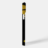 Coques Case-Mate iPhone Feuilles Gold de luxe (Verso / Droite)