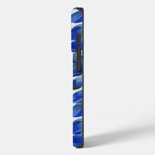 Coques Case-Mate iPhone Feuilles jaune et bleu (Verso / Gauche)