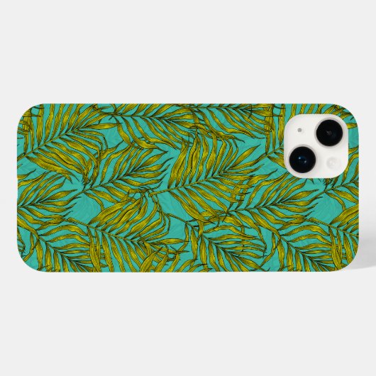 Coques Case-Mate iPhone Feuilles Palm (Verso (horizontal))