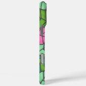 Coques Case-Mate iPhone Feuilles Pink and Green Palm (Verso / Droite)