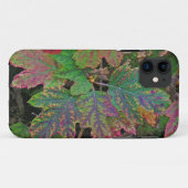 COQUES Case-Mate iPhone "FEUILLES/ROSE, VIOLET, OR ET VERT/TEXTU EN CALME (Dos (Horizontal))