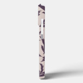 Coques Case-Mate iPhone Feuilles roses, prune et blanches (Verso / Gauche)
