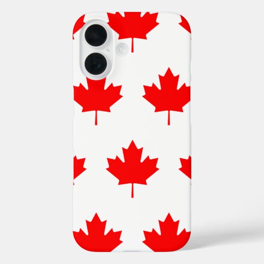 Coques Case-Mate iPhone Feuilles rouges (Verso)