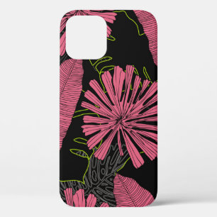 Case-Mate iPhone Case Feuilles tropicaux dessinés à la main. Plante exot