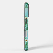 Coques Case-Mate iPhone Feuilles tropicaux et fleurs (Verso / Droite)