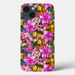 Etui iPhone Case-Mate Feuilles tropicaux et fleurs
