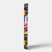 Coques Case-Mate iPhone Feuilles tropicaux et fleurs (Verso / Droite)