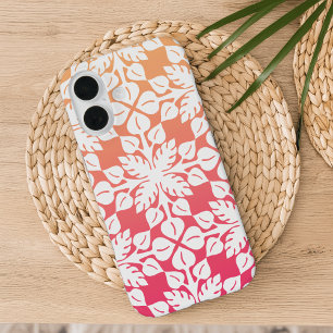 Coques iPhone 16 Feuilles tropicaux hawaïens   Dégradé du coucher d