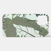 Coques Case-Mate iPhone Feuilles tropicaux motif sans couture  (Verso (horizontal))